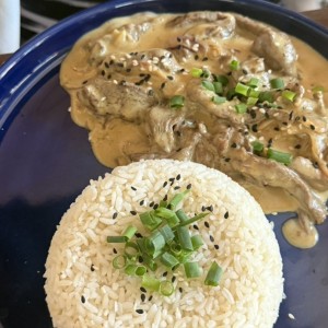 Stroganoff de filete de res