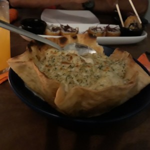 Mac n cheese de camarones