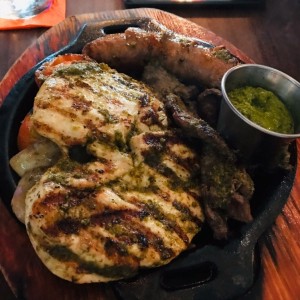 parrillada menu de la noche