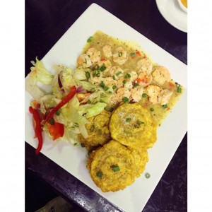 camarones al ajillo.