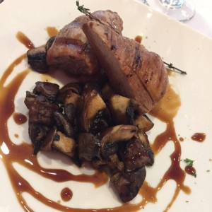 salomillo Iberico con setas 