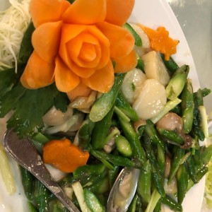 concha con vegetales