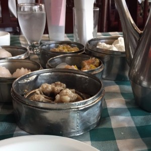 Costillas y siu mai