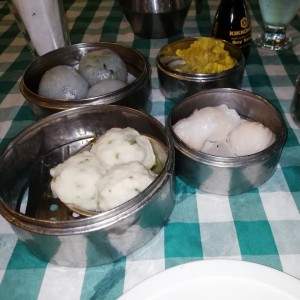 bolita de pescado, ha kao, bolita de espinaca