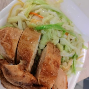 Gallina con vegetales