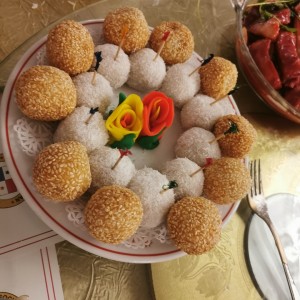 Postres de coco y chintoi de Frijol dulce