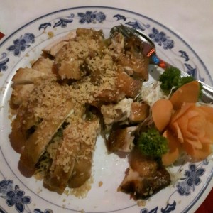 Pollo Cha Chi Kai con Ajo
