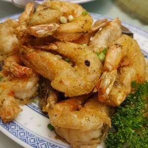 Langostinos salteados