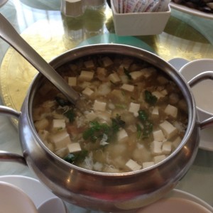 Crema de mariscos