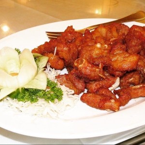 Costillitas ligeramente apanadas al ajo