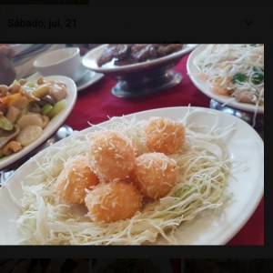 bolitas de langostinos 