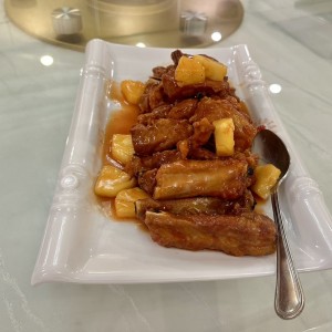 Costilla de Cerdo con Salsa Barbecue Kintu (Agridulce)