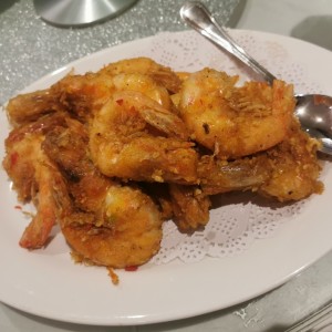 Langostinos fritos sal y pimienta