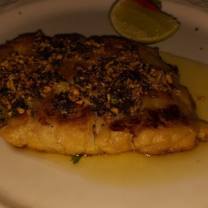 Corvina al ajillo