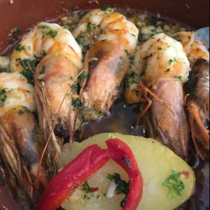 langostinos al ajillo