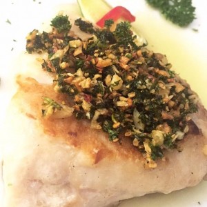 corvina al ajillo