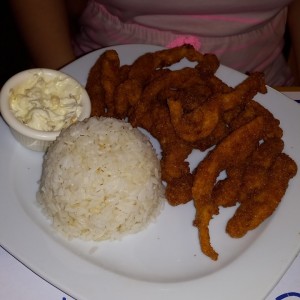 Pescados - Deditos de Pollo con arroz