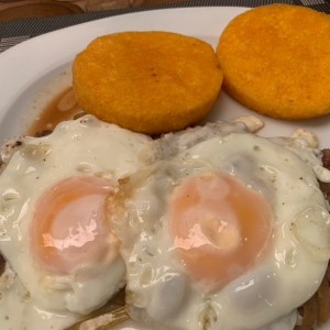 bisteck a caballo con tortilla