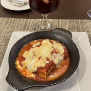 Lasagna alla rino gratinada