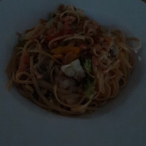 pasta de salmon a la primavera
