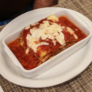 Lasagna alla rino gratinada