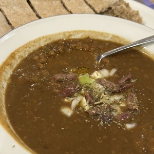 Entradas - Sopa de lentejas