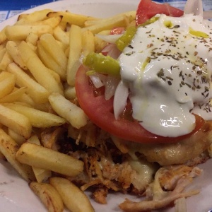 Pita pantufla de pollo