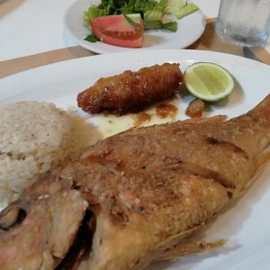 Pargo frito