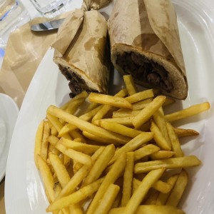 Philly cheese steak sandwich