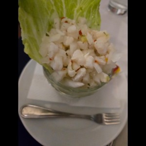 ENTRADAS / APPETIZERS - CEVICHE DE CORVINA