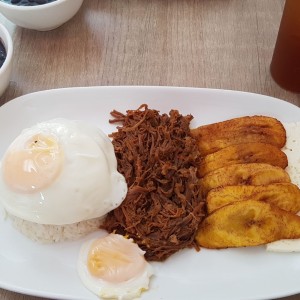 Pabellon y raspadura con limon