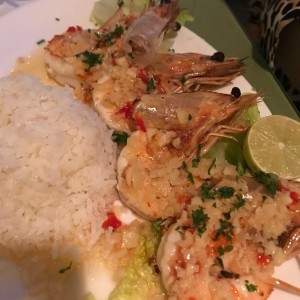 langostinos al Ajillo