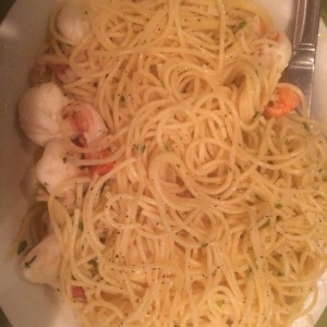 spaghetini de langostinos