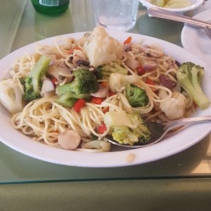 pasta con vegetales
