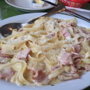 Fetuccini carbonara