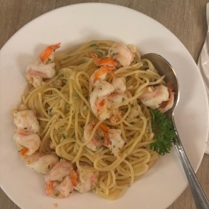 Spaghetti con Langostinos