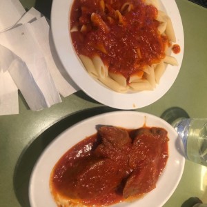 Lengua Guisada con Penne