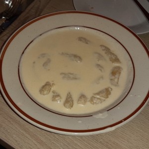 Gnocchi en salsa Alfredo