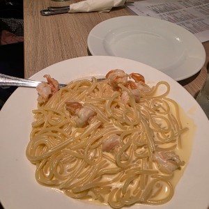 Spaghetti con Langostinos