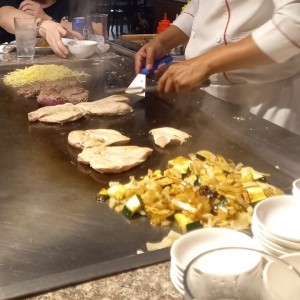 pollo carne vegetales 
