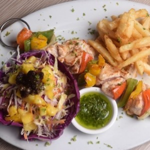 brochetas de pollo