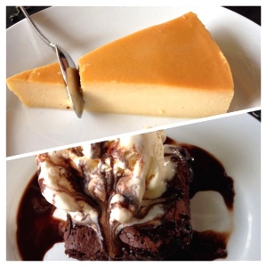 Flan de Maracuya! Brownie con Helado!