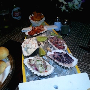 Panga de ceviches. 