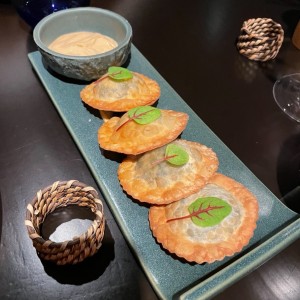 RAVIOLI FRITO - platillo vegetariano