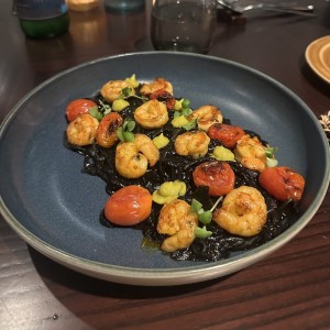 SPAGHETTI PORTOBELLO - platillo vegetariano
