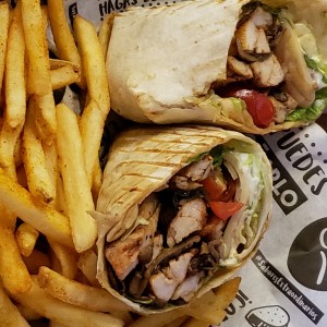 Chicken & mushroom wrap!!!