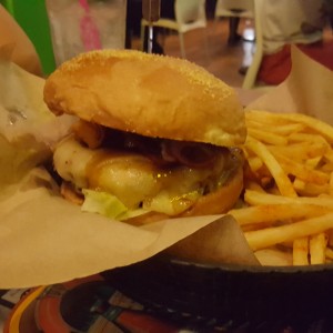 4chesse bacon burger