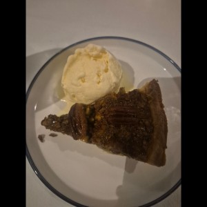 pencan pie con helado 
