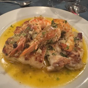 Mero con Langostinos 