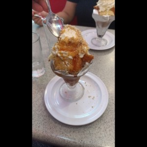Postres - No me Olvides de chocoalmendras y caramelo